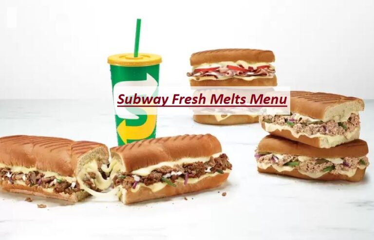 Subway Fresh Melts Menu
